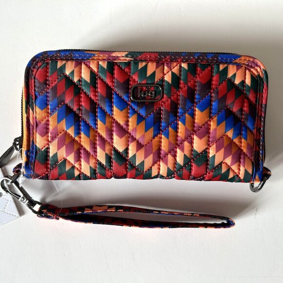 Lug Guild Collection Whirly RFID Wallet - Bargello Mountains Multi - Picture 3 of 10